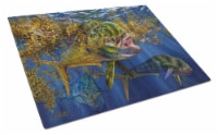 Carolines Treasures JMA2013LCB Seaweed Salad Mahi Glass Cutting Board Large