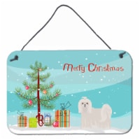 Carolines Treasures  CK3471DS812 Maltese Christmas Tree Wall or Door Hanging Pri