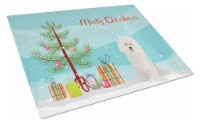 Carolines Treasures CK3492LCB Bolognese Christmas Tree Glass Cutting Board Larg
