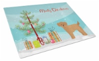 Carolines Treasures  CK3871LCB Shi Chi Christmas Tree Glass Cutting Board Large