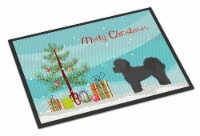 Carolines Treasures  CK3852MAT Black Mal-Shi Christmas Tree Indoor or Outdoor Ma