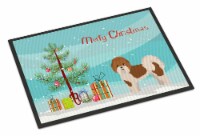Carolines Treasures  CK3853MAT Mal-Shi Christmas Tree Indoor or Outdoor Mat 18x2