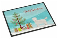 Carolines Treasures CK3879MAT Westiepoo #2 Christmas Tree Doormat 18x27