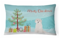 Carolines Treasures  CK3501PW1216 Maltese #2 Christmas Tree Canvas Fabric Decora