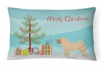 Carolines Treasures  CK3562PW1216 Shar Pei Christmas Tree Canvas Fabric Decorati