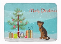 Persian Chihuahua Christmas Tree Machine Washable Memory Foam Mat