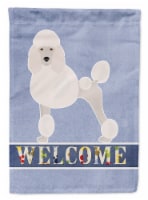 Carolines Treasures CK3670CHF Miniature Poodle Welcome House Flag