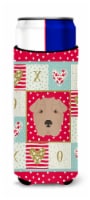 Carolines Treasures  CK5237MUK Shar Pei Love Ultra Hugger for slim cans, Red