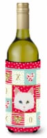 Carolines Treasures  CK5175LITERK Turkish Angora Cat Love Wine Bottle Hugger, Re