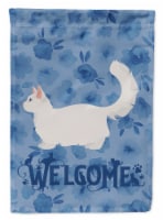 Carolines Treasures CK4923CHF Munchkin #2 Cat Welcome House Flag, Blue