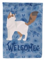 Carolines Treasures  CK4999CHF Turkish Van Cat Welcome Flag Canvas House Size, B