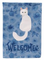 Carolines Treasures CK5073GF Turkish Angora Cat Welcome Garden Flag