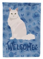 Carolines Treasures  CK5023CHF Chantilly Tiffany Cat Welcome Flag Canvas House S