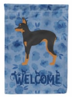 Carolines Treasures CK6045CHF Russian Tor Terrier Welcome Flag Canvas House Siz