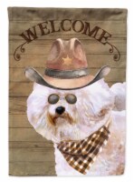 Carolines Treasures CK6286GF Bichon Fris? Country Dog Garden Flag