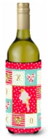 Carolines Treasures  CK5507LITERK Parisian Trumpeter Canary Love Wine Bottle Hug