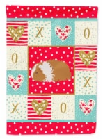 Carolines Treasures CK5437CHF Texel Guinea Pig Love House Flag, Red