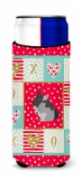 Black Velvet Chinchilla Love Ultra Hugger for slim cans, Red