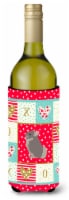 Carolines Treasures  CK5419LITERK Beige Wellman Chinchilla Love Wine Bottle Hugg
