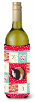 Carolines Treasures  CK5433LITERK Sheba Guinea Pig Love Wine Bottle Hugger, Red