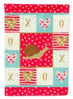 Carolines Treasures CK5527GF Garden Snail Garden Flag, Red