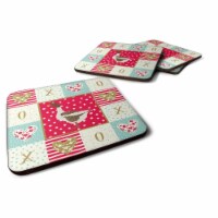 Carolines Treasures CK5330FC 3.5 x 3.5 in. Pomeranian Rogener Goose Love Foam Coaster - Set o