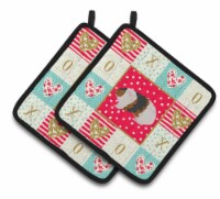 Carolines Treasures CK5436PTHD Teddy Guinea Pig Love Pair of Pot Holders, Red