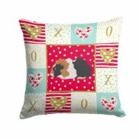 Carolines Treasures  CK5426PW1414 Abyssinian Guinea Pig Love Fabric Decorative P