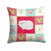 Carolines Treasures  CK5430PW1414 Merino Guinea Pig Love Fabric Decorative Pillo