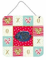 Carolines Treasures  CK5469DS66 Emperor Angelfish Love Wall or Door Hanging Prin