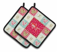 Carolines Treasures CK5472PTHD Comet Goldfish Love Pair of Pot Holders, Red