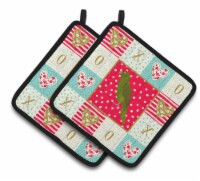 Carolines Treasures  CK5519PTHD Amazon Parrot Love Pair of Pot Holders, Red
