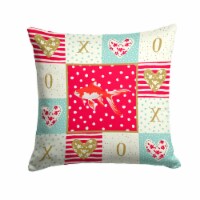 Carolines Treasures  CK5472PW1414 Comet Goldfish Love Fabric Decorative Pillow,