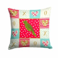 Carolines Treasures  CK5519PW1414 Amazon Parrot Love Fabric Decorative Pillow, R