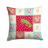 Carolines Treasures  CK5531PW1414 Chameleon Fabric Decorative Pillow, Red