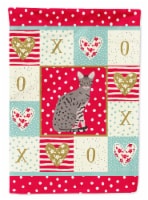 Carolines Treasures CK5773CHF 28 x 0.01 x 40 in. Ocicat Cat Love Canvas House Flag