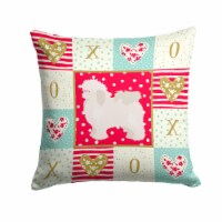 Bolognese Love Fabric Decorative Pillow