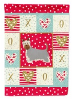Carolines Treasures CK5811GF 11 x 0.01 x 15 in. Australian Silky Terrier No.2 Love Garden Fla