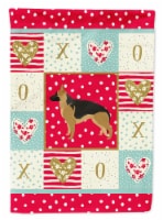 Carolines Treasures CK5930GF 11 x 0.01 x 15 in. German Shepherd Love Garden Flag