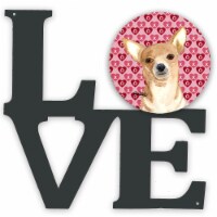 Chihuahua Hearts And Love Metal Wall Artwork Love