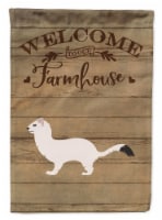Carolines Treasures  CK6816CHF Stoat Short-tailed Weasel Welcome Flag Canvas Hou