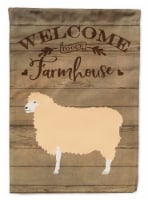 English Leicester Longwool Sheep Welcome Flag Canvas House Size