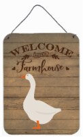 Carolines Treasures  CK6836DS1216 Embden Goose Welcome Wall or Door Hanging Prin