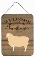 English Leicester Longwool Sheep Welcome Wall or Door Hanging Prints