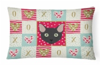 Carolines Treasures  CK5131PW1216 Mandalay Cat Love Canvas Fabric Decorative Pil