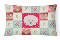 Carolines Treasures CK5185PW1216 Bichon Fris? Love Canvas Fabric Decorative Pil