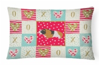 Carolines Treasures  CK5432PW1216 Rex Guinea Pig Love Canvas Fabric Decorative P
