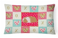 Carolines Treasures  CK5437PW1216 Texel Guinea Pig Love Canvas Fabric Decorative