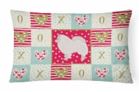 Carolines Treasures  CK5837PW1216 German Spitz #1 Love Canvas Fabric Decorative