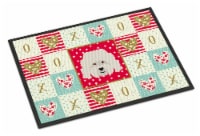 Carolines Treasures CK5186JMAT Bolognese Love Doormat 24x36, Red